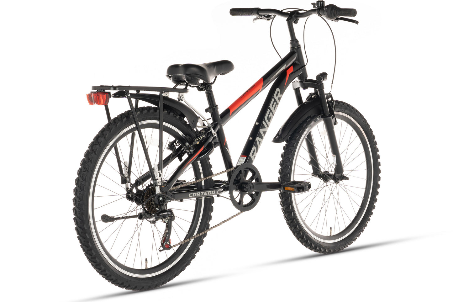 Ranger Plus 7-Gang Jungenfahrrad 26 Zoll Schwarz