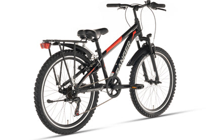 Ranger Plus 7-Gang Jungenfahrrad 26 Zoll Schwarz
