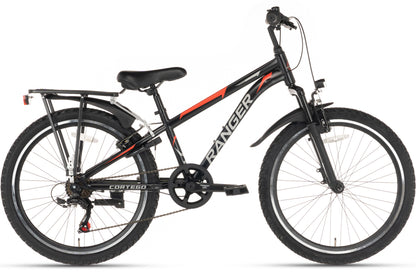 Ranger Plus 7-Gang Jungenfahrrad 26 Zoll Schwarz